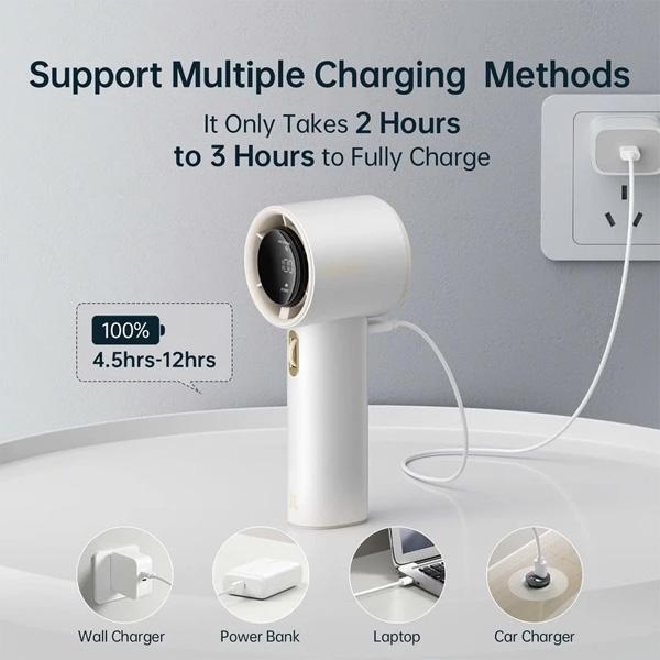 Quạt cầm tay cao cấp Jisulife Pro1S FA53 5000mAh Chính Hãng