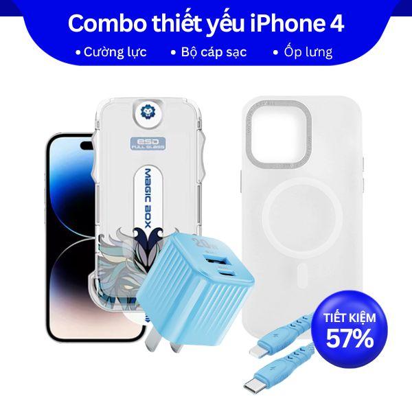 Combo iPhone 4 - Cho iPhone X | 11 | 12 | 13 | 14  Series