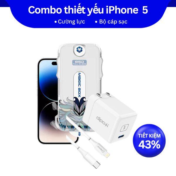 Combo iPhone 5 - Cho iPhone X | 11 | 12 | 13 | 14 | 15 | 16 Series 