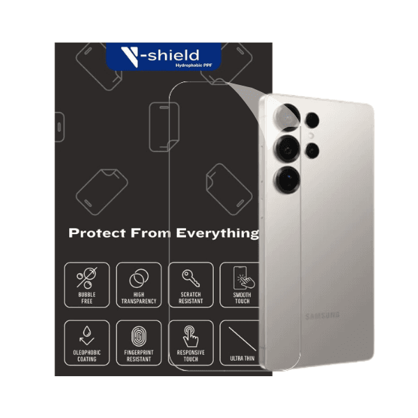 Miếng Dán mặt lưng V-Shield Back Film trong suốt điện thoại iPhone | Samsung | Xiaomi | Oppo 