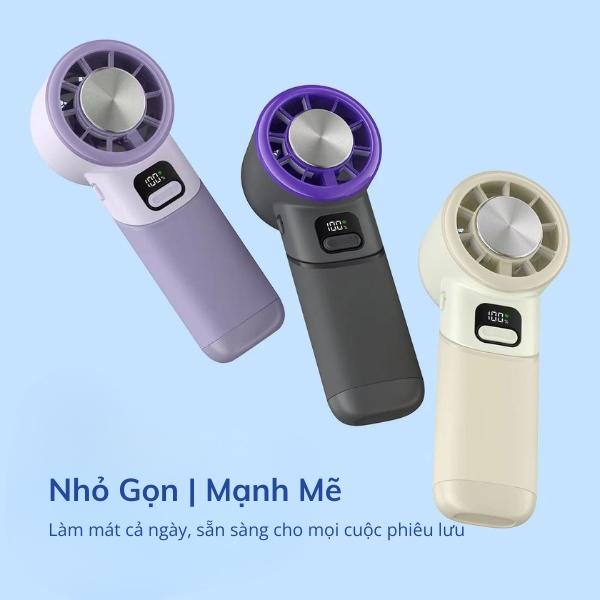 Quạt mini cầm tay AOSIMAX Foldable Ice Cooling F802 3600mAh