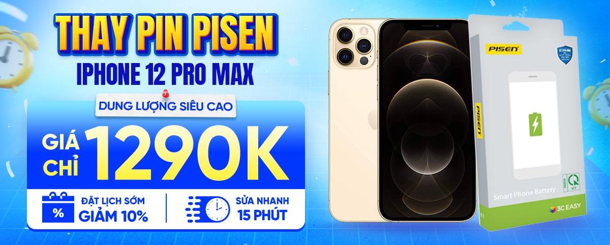 THAY PIN PISEN IPHONE 12 PRO MAX 
