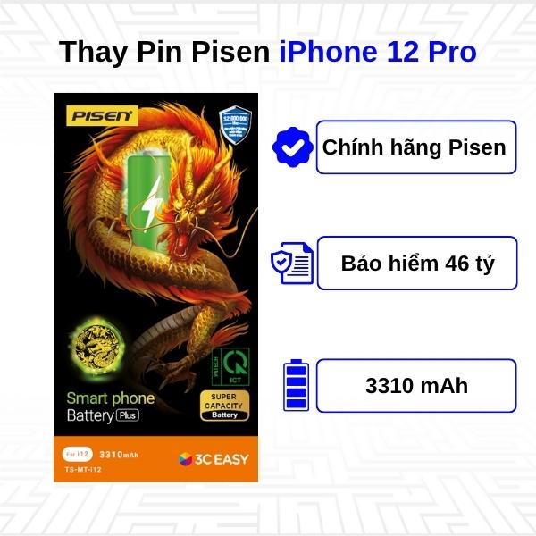 Thay Pin iPhone 12 Pro - Chính Hãng Pisen