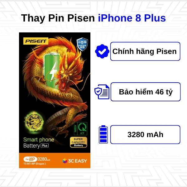 Thay Pin iPhone 8 Plus - Chính Hãng Pisen