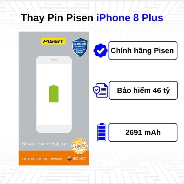 Thay Pin iPhone 8 Plus - Chính Hãng Pisen