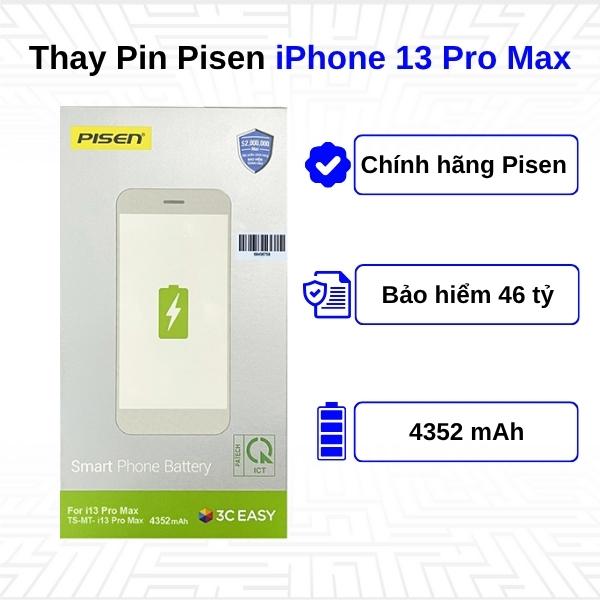 Thay Pin iPhone 13 Pro Max - Chính Hãng Pisen