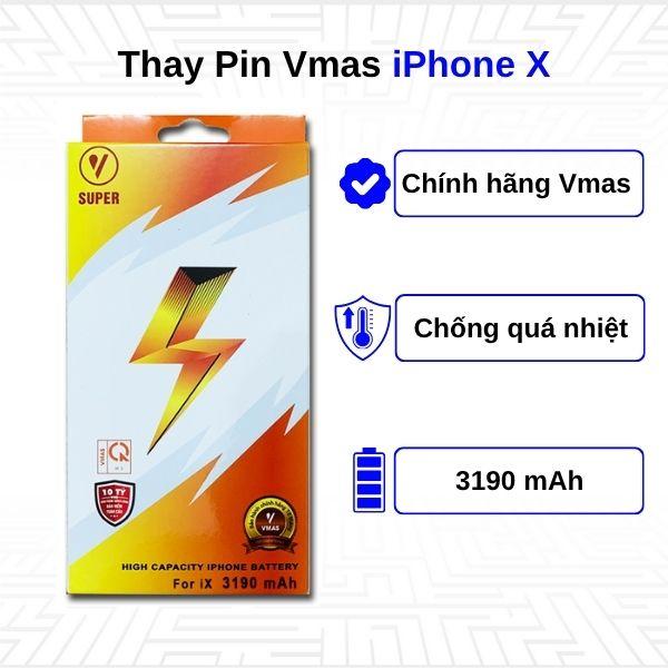 Thay Pin iPhone X - Chính Hãng Vmas