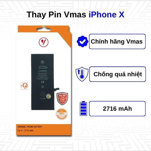Thay Pin iPhone X - Chính Hãng Vmas