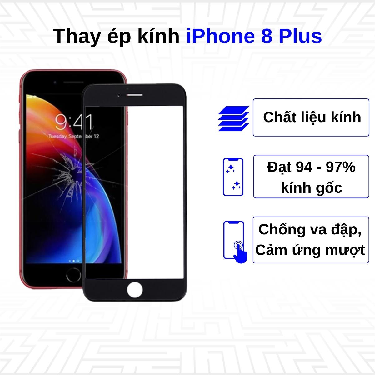 Ép kính iPhone 8 Plus