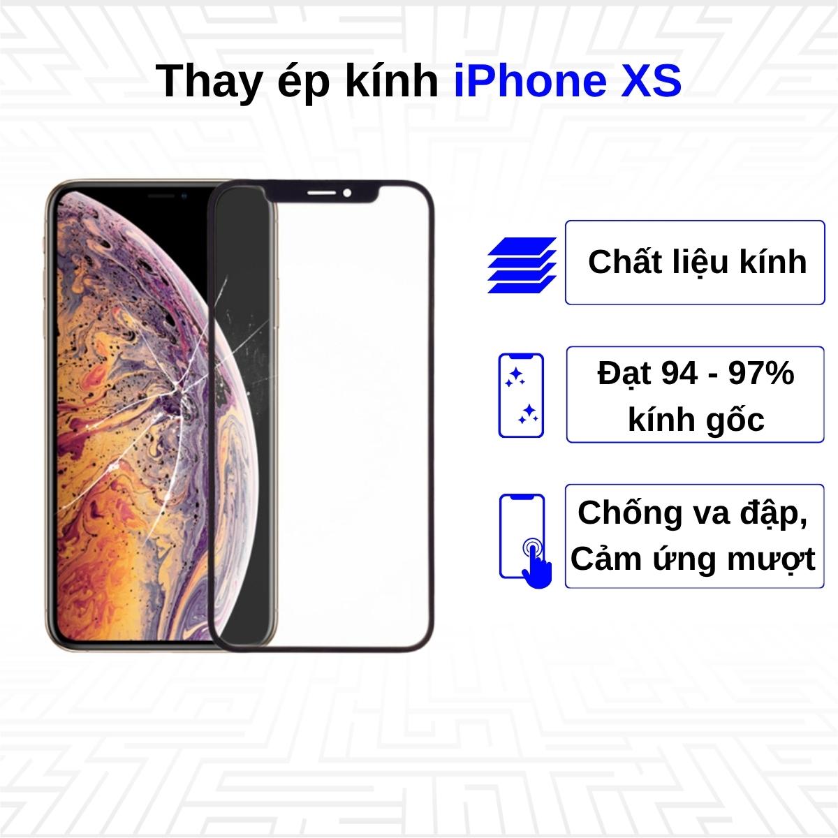 Ép kính iPhone Xs