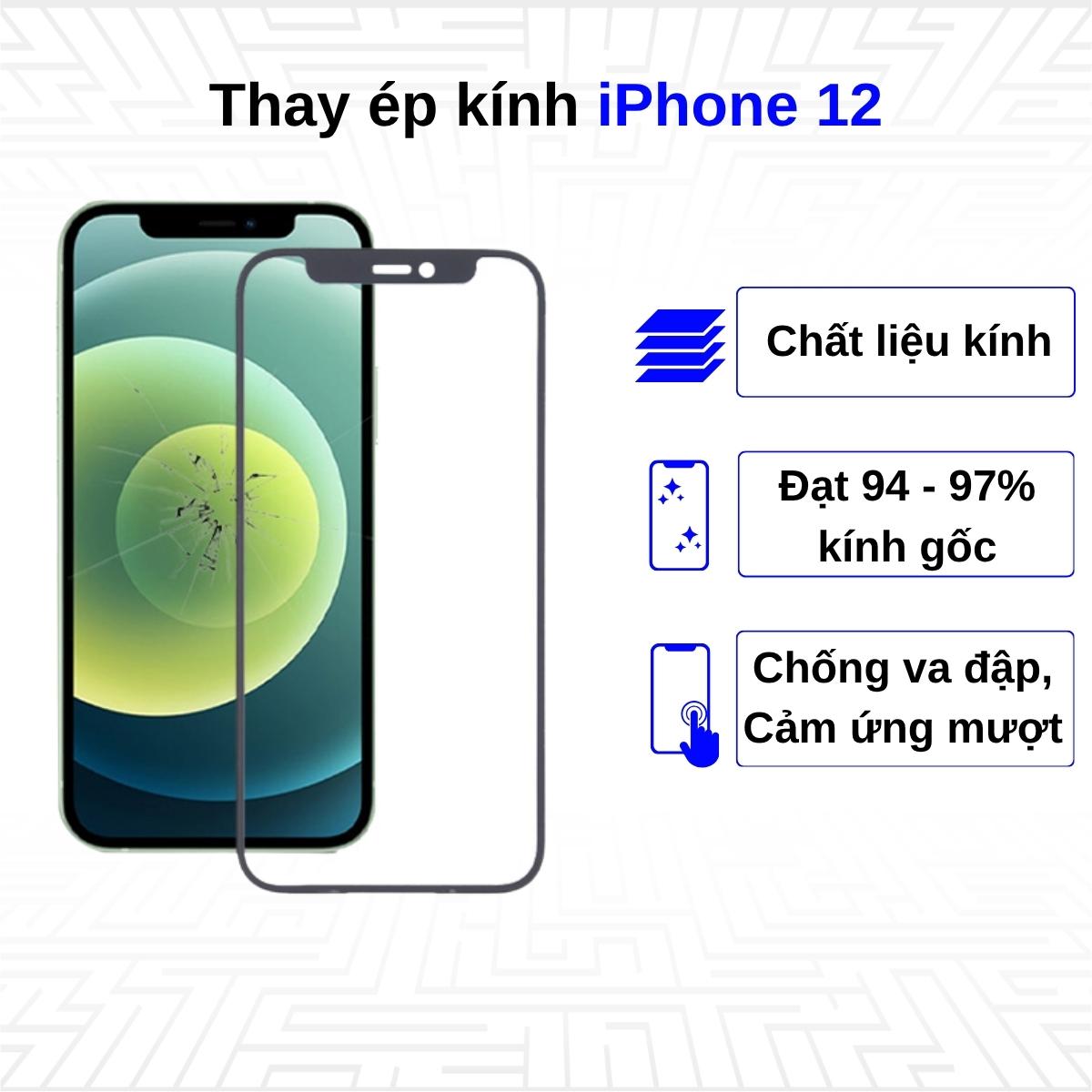 Ép kính iPhone 12