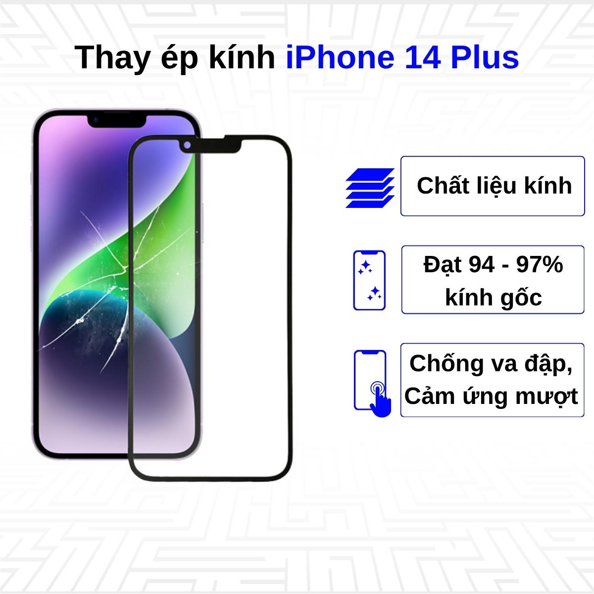 Ép kính iPhone 14 Plus