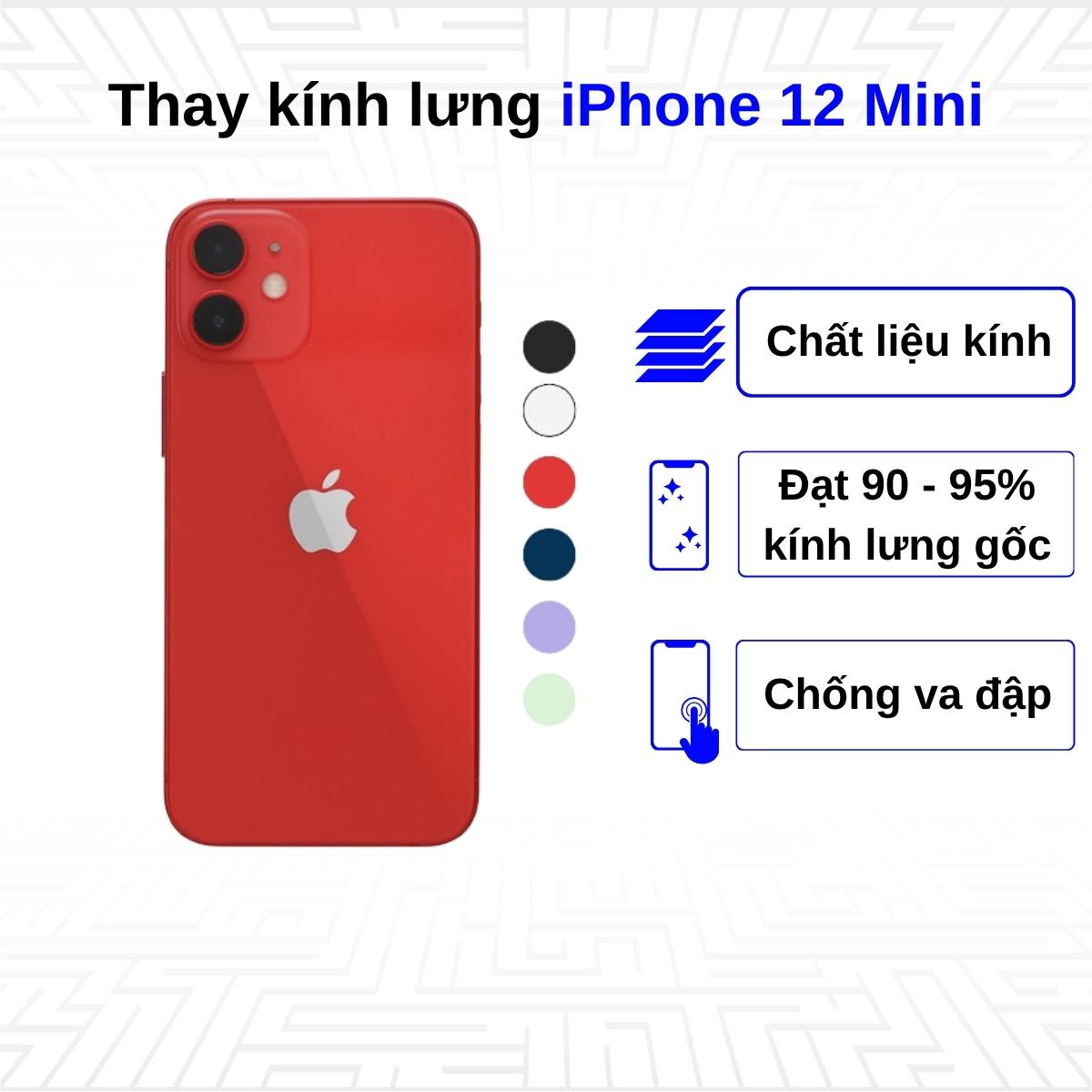 Thay kính lưng iPhone 12 Mini