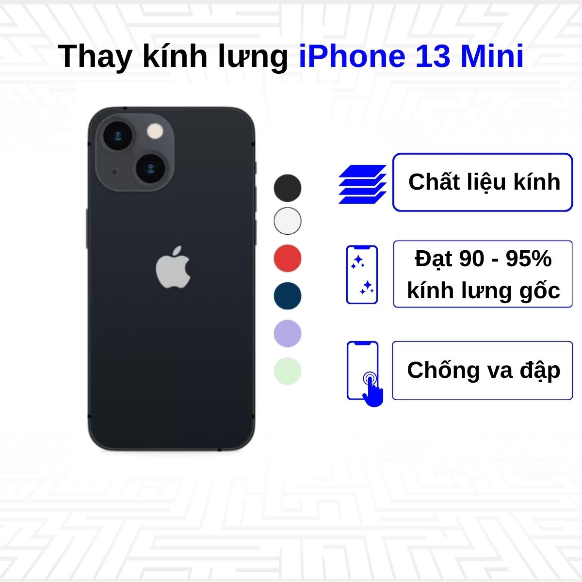 Thay kính lưng iPhone 13 Mini