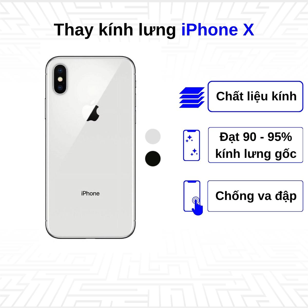 Thay kính lưng iPhone X