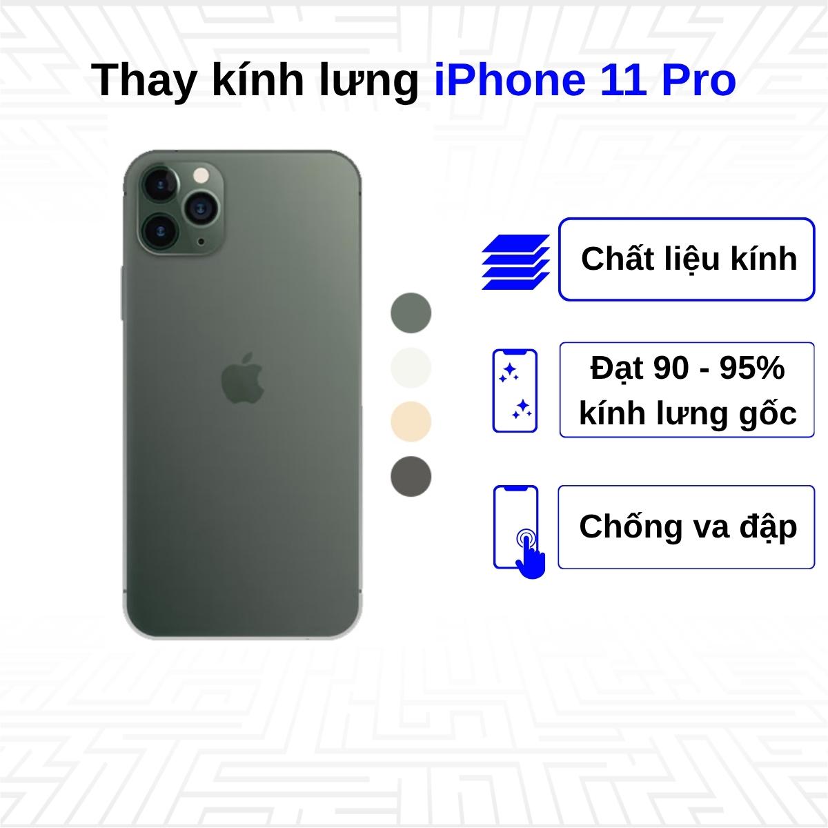 Thay kính lưng iPhone 11 Pro
