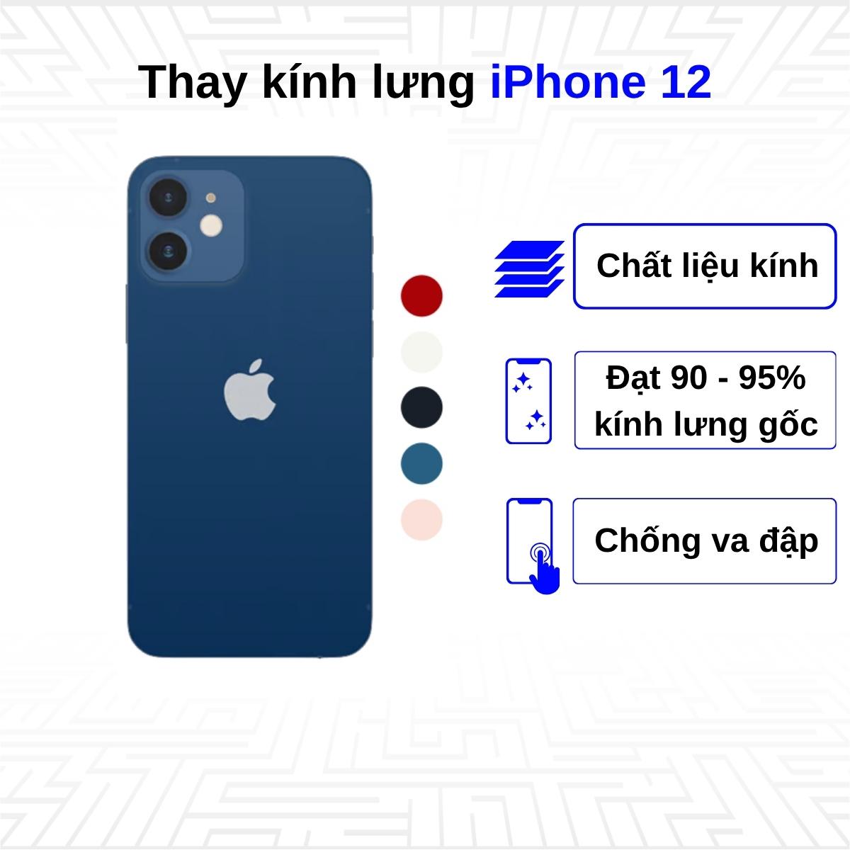 Thay kính lưng iPhone 12