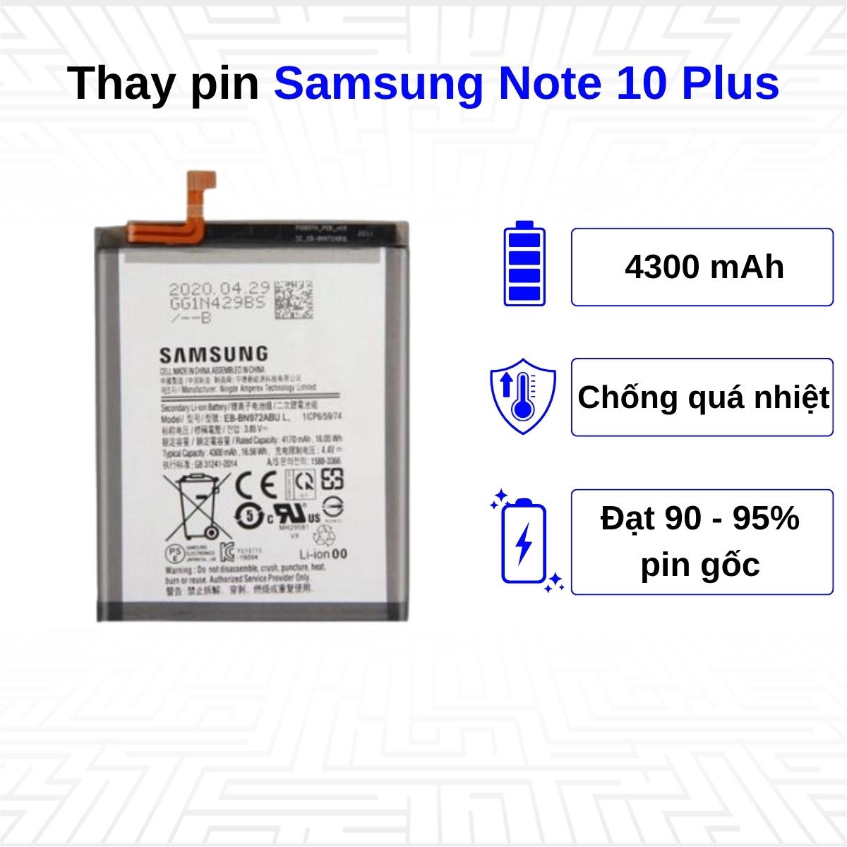 Thay pin điện thoại Samsung Galaxy Note 10 Plus