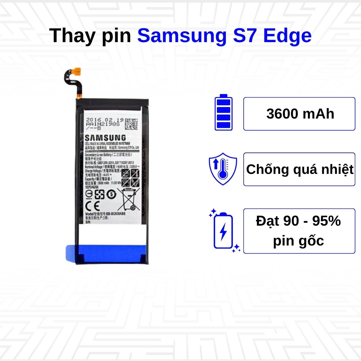 Thay pin điện thoại Samsung Galaxy S7 Edge