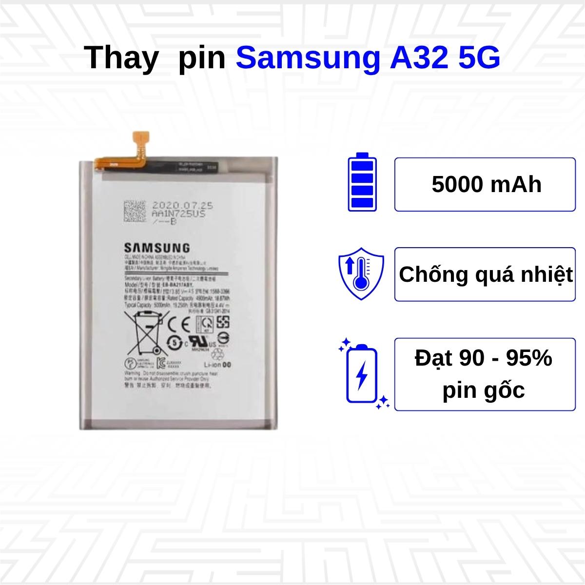 Thay pin điện thoại Samsung Galaxy A32 5G
