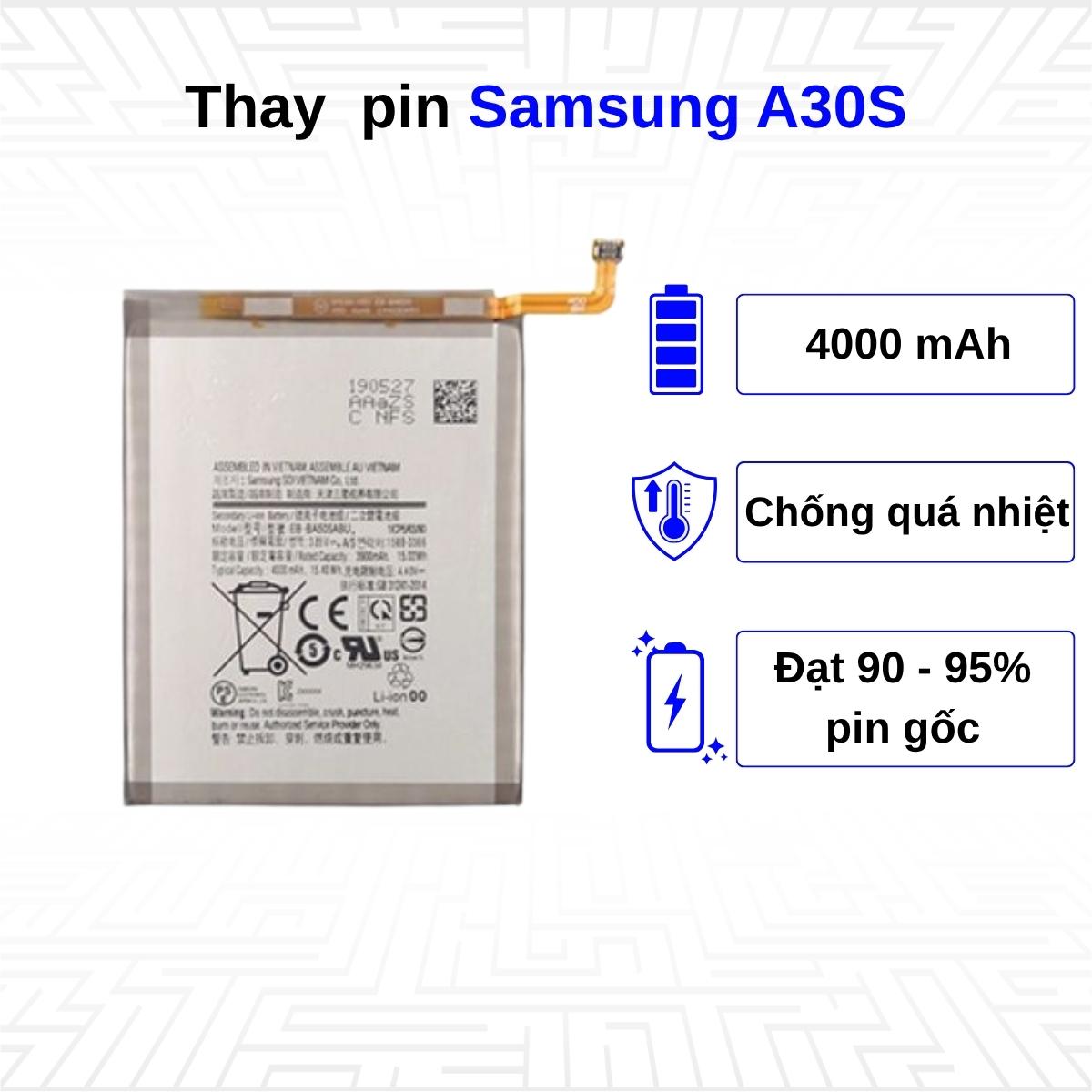 Thay pin điện thoại Samsung Galaxy A30S