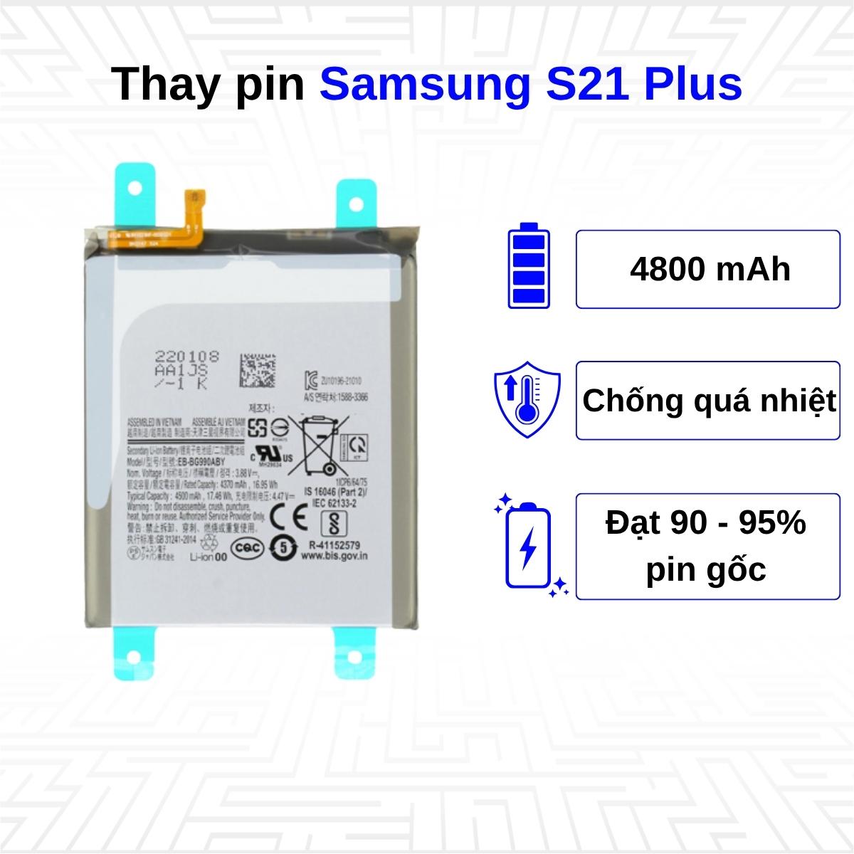 Thay pin điện thoại Samsung Galaxy S21 Plus