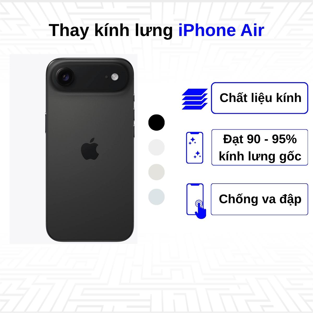 Thay kính lưng iPhone Air