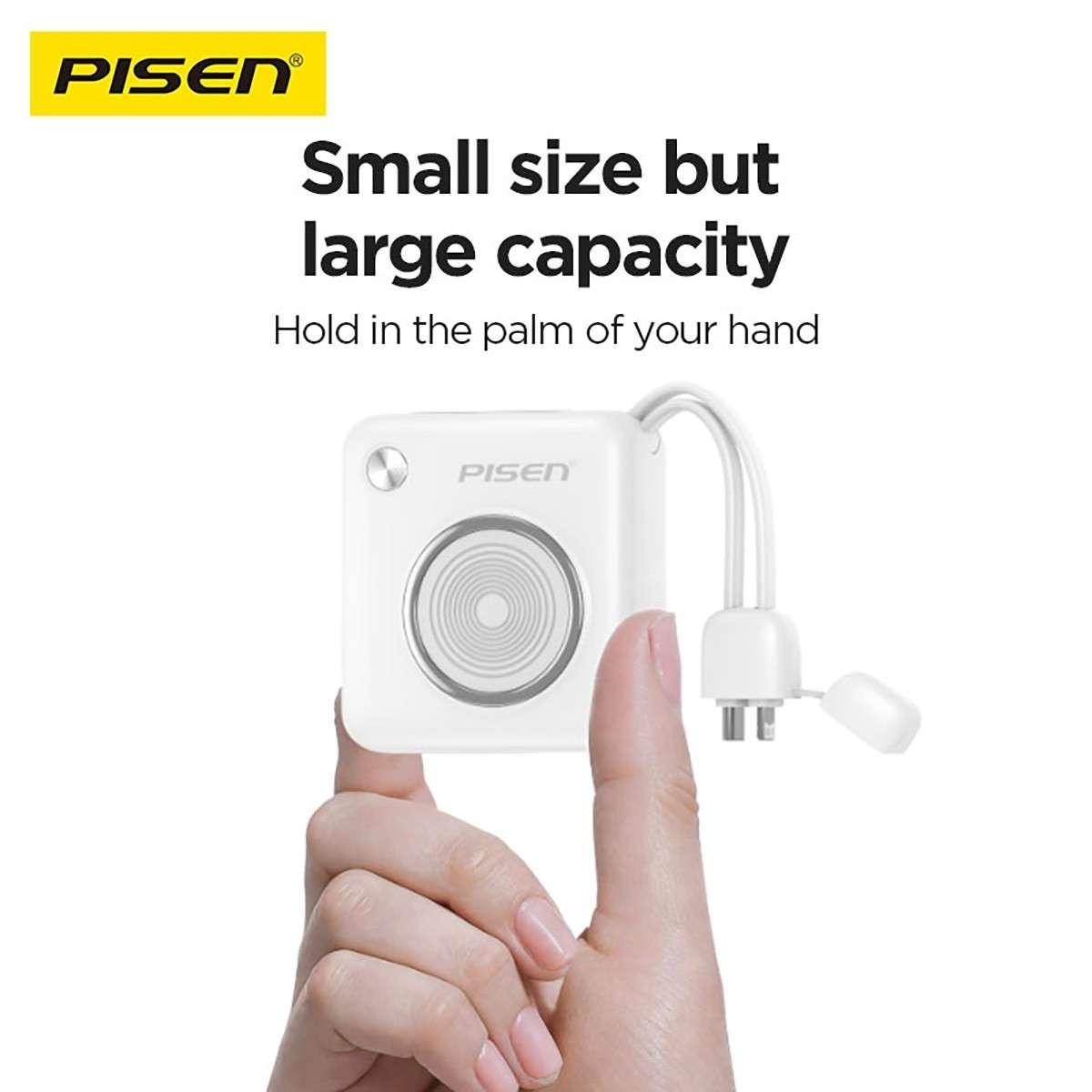 Pin dự phòng Pisen Quick High Power Depot 10.000 Mah 22.5W D105 (Type-C & Lightning)