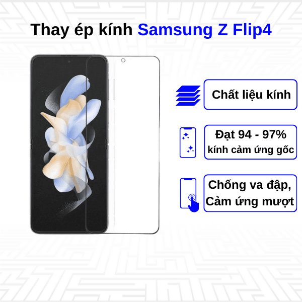 Ép kính màn hình Samsung Galaxy Z Flip 4