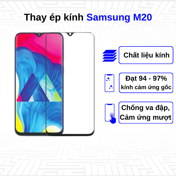 Ép kính màn hình Samsung Galaxy M20
