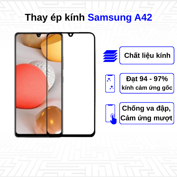 Ép kính màn hình Samsung Galaxy A42
