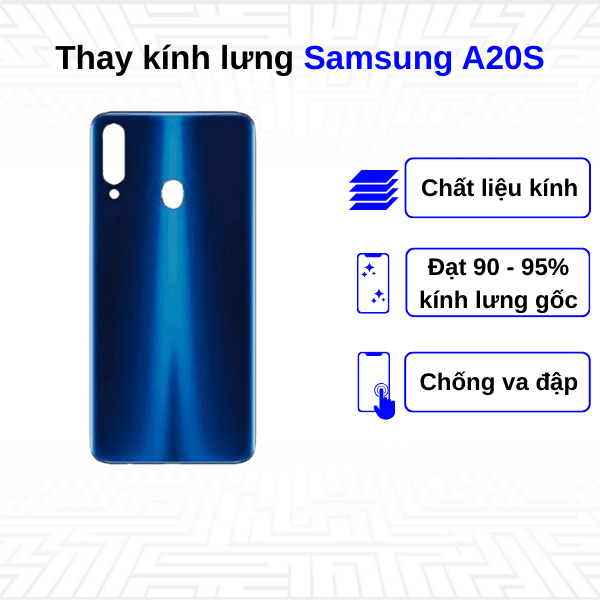 Thay kính lưng Samsung Galaxy A20S