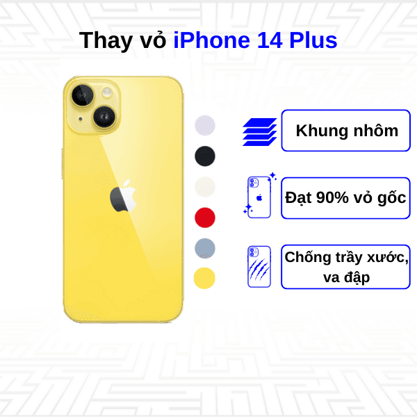 Thay vỏ iPhone 14 Plus