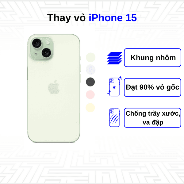 Thay vỏ iPhone 15