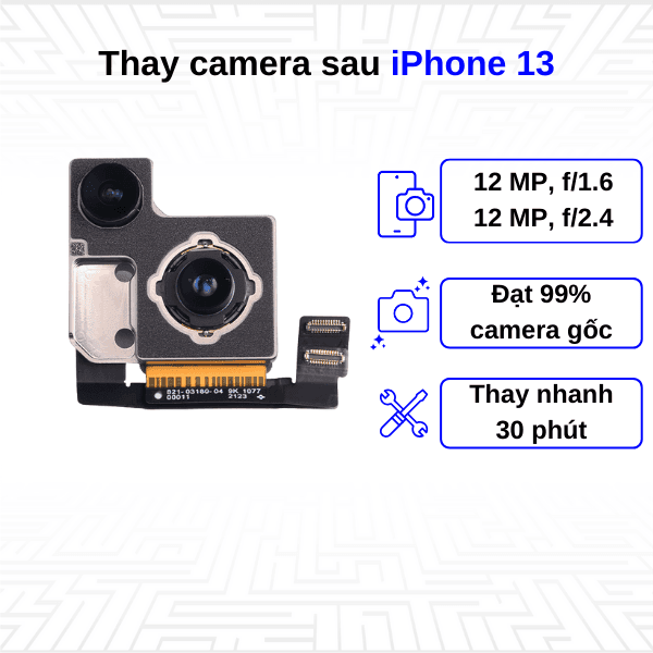 Thay camera sau iPhone 13