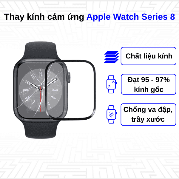 Thay kính cảm ứng Apple Watch Series 8