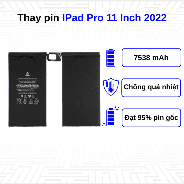 Thay pin Ipad Pro 11 Inch 2022