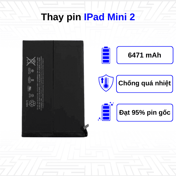Thay pin Ipad Mini 2