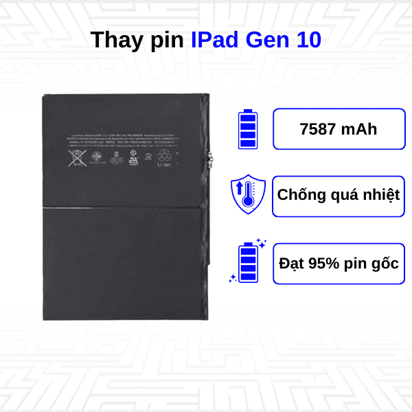 Thay pin Ipad Gen 10