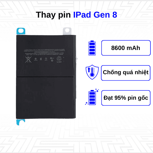 Thay pin iPad Gen 8