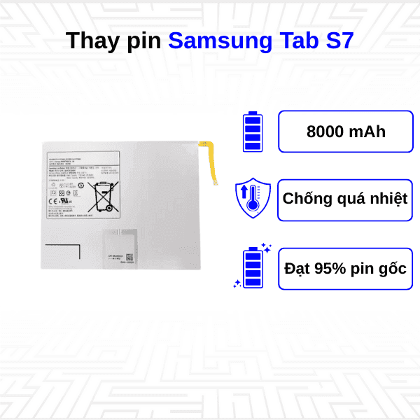 Thay pin Samsung Galaxy Tab S7