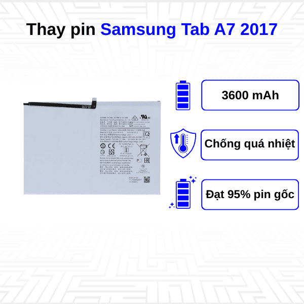 Thay pin Samsung Galaxy Tab A7 2017