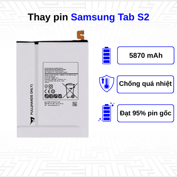 Thay pin Samsung Galaxy Tab S2