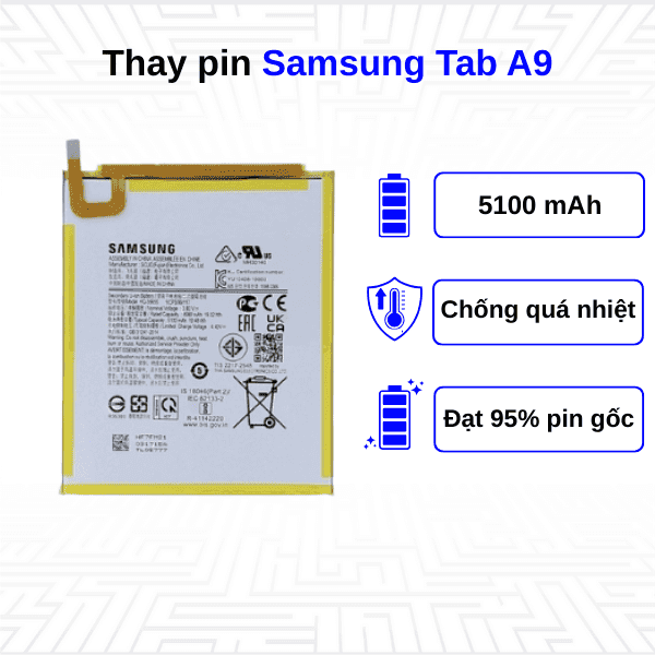 Thay pin Samsung Galaxy Tab A9