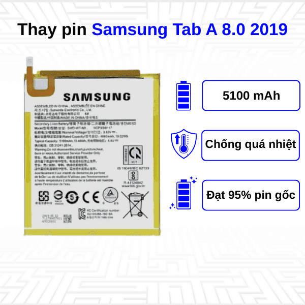 Thay pin Samsung Galaxy Tab A 8.0 2019