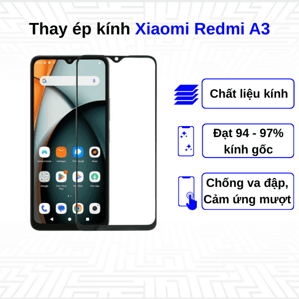 Ép kính màn hình Xiaomi Redmi A3
