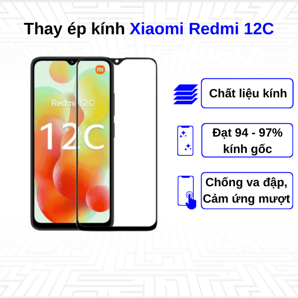 Ép kính màn hình Xiaomi Redmi 12C
