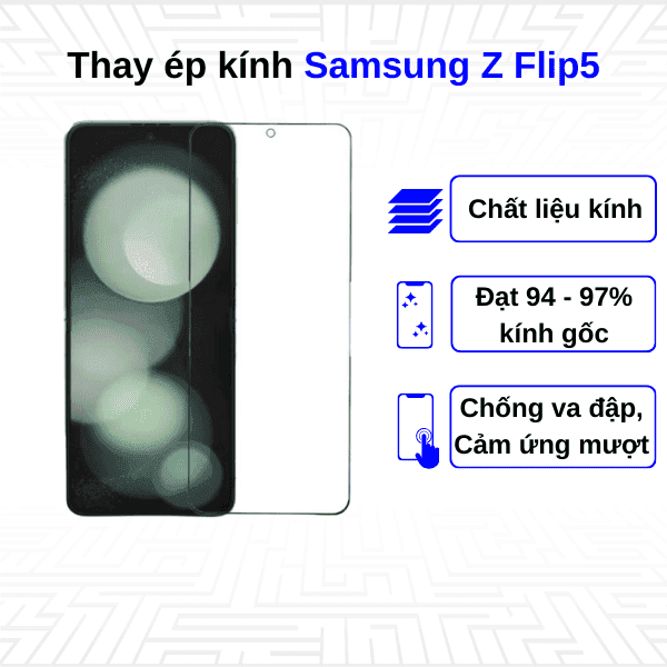 Ép kính màn hình Samsung Galaxy Z Flip 5