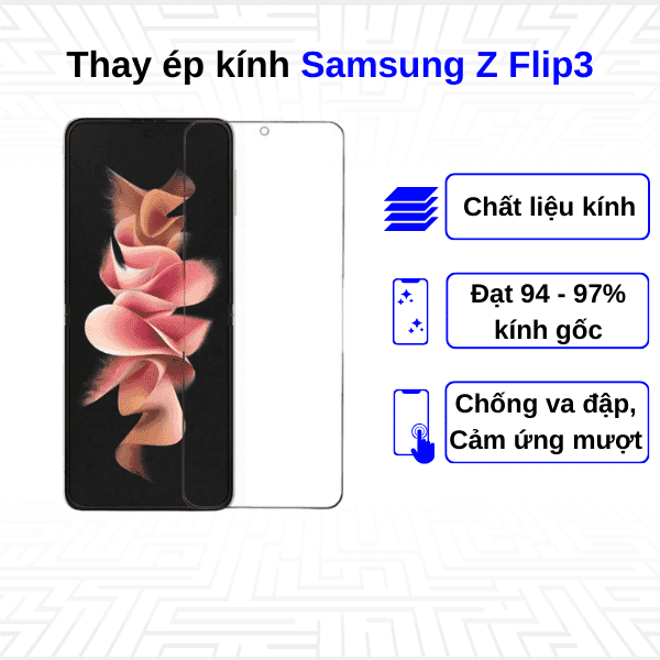 Ép kính màn hình Samsung Galaxy Z Flip 3 5G