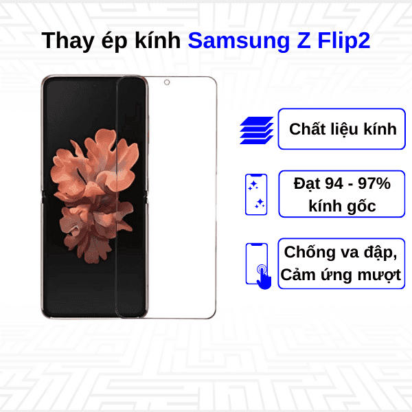 Ép kính màn hình Samsung Galaxy Z Flip 2 5G